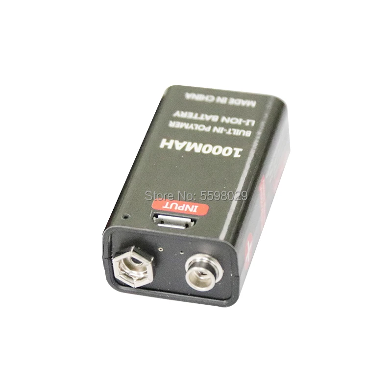 9 в 6F22 USB батарея 1000 мАч В литий ионная аккумуляторная Micro Батарея для микрофона