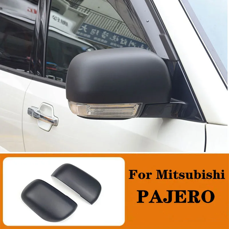 Черное Матовое боковое зеркало заднего вида для Mitsubishi PAJERO 2007 2008 2009 2010 2011 2012 2013 2014