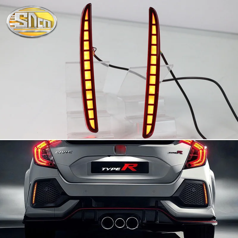 Для Honda Civic Type R хэтчбек 2016 2017 2018 2019 светодиодные задние тормозные огни бампер