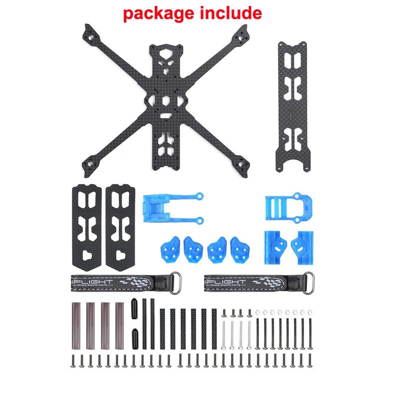 

1pcs iFlight Ultra-light Drone Frame HD Digital Image Transmission Chassis 4inch Carbon Fiber Body for FPV RC Aircraft Support