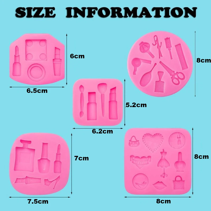 Инструменты для макияжа силиконовая форма помада духи ножницы инструменты волос