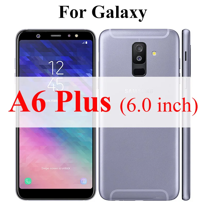 For galaxy A6 Plus Бронированное защитное стекло на для Samsung Galaxy A8 A6 Plus A 8 6 Лист защита для экрана Броня закаленное стекло 8a Gelaksi 6a - Цвет: For galaxy A6 Plus