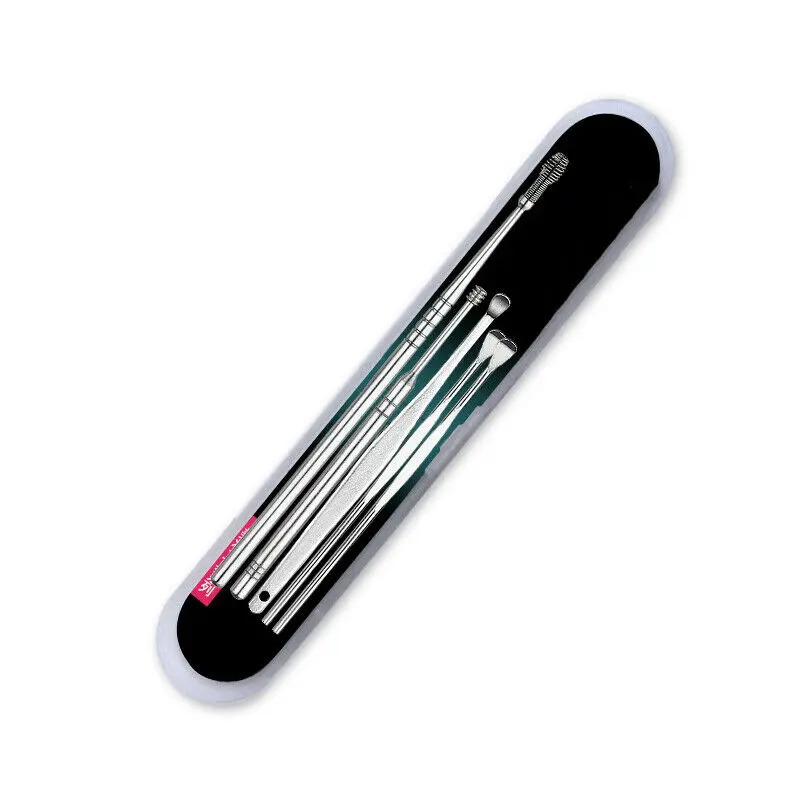 5 шт. Нержавеющая сталь уха Палочки воск кюретка для удаления ушной очиститель