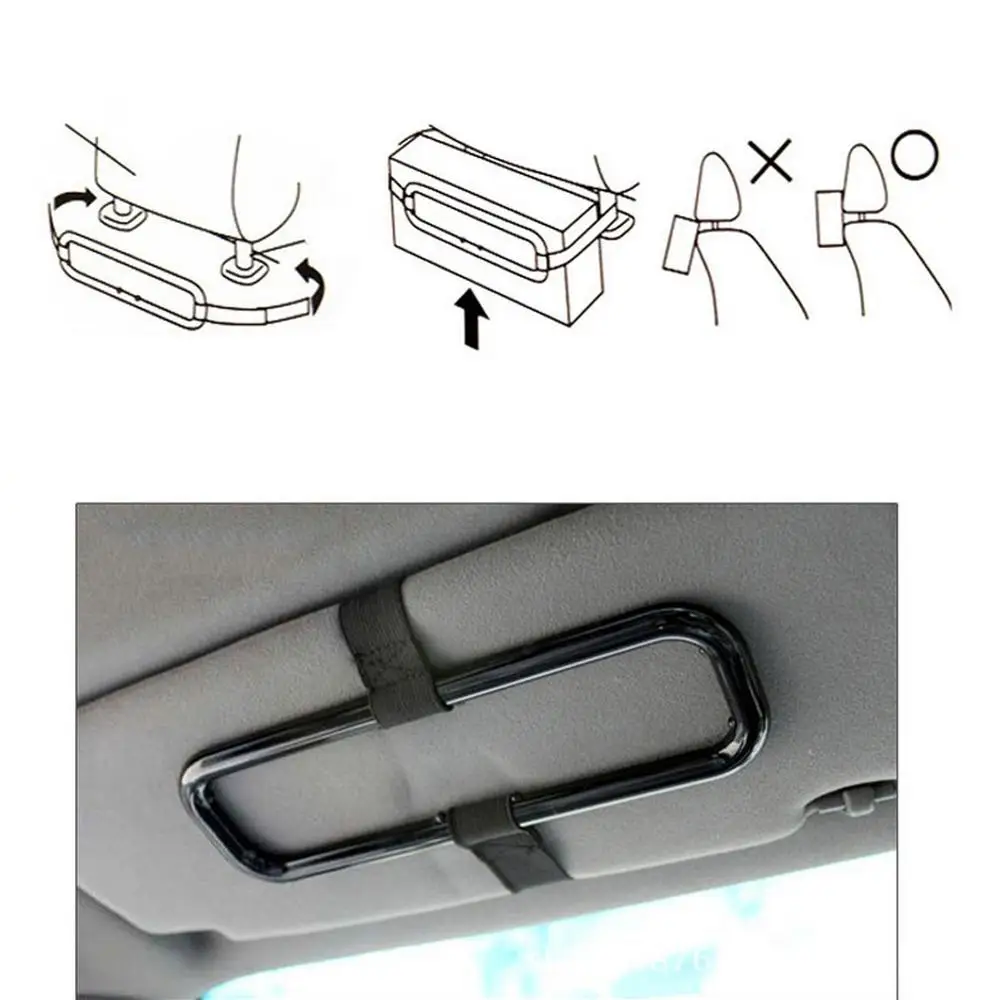 Universal Car Sun Visor Seat Tissue Box Mount Holder Auto Convenient Interior Container Paper Towel Tape Decorative Accessory | Автомобили