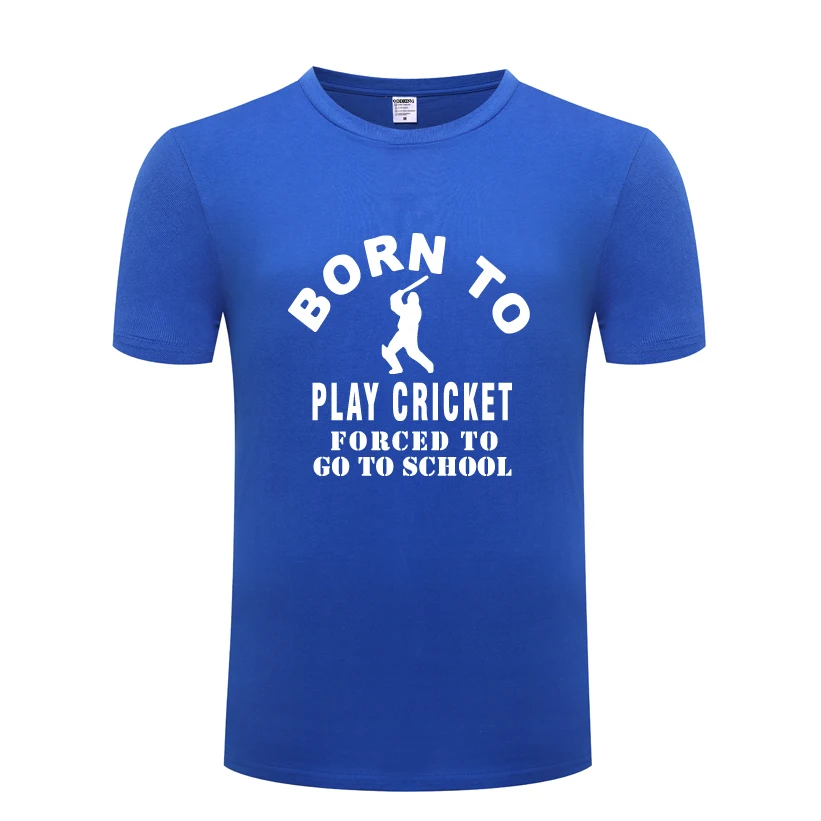 Забавная креативная Мужская футболка Born To Play Cricket новинка 2020 Повседневная