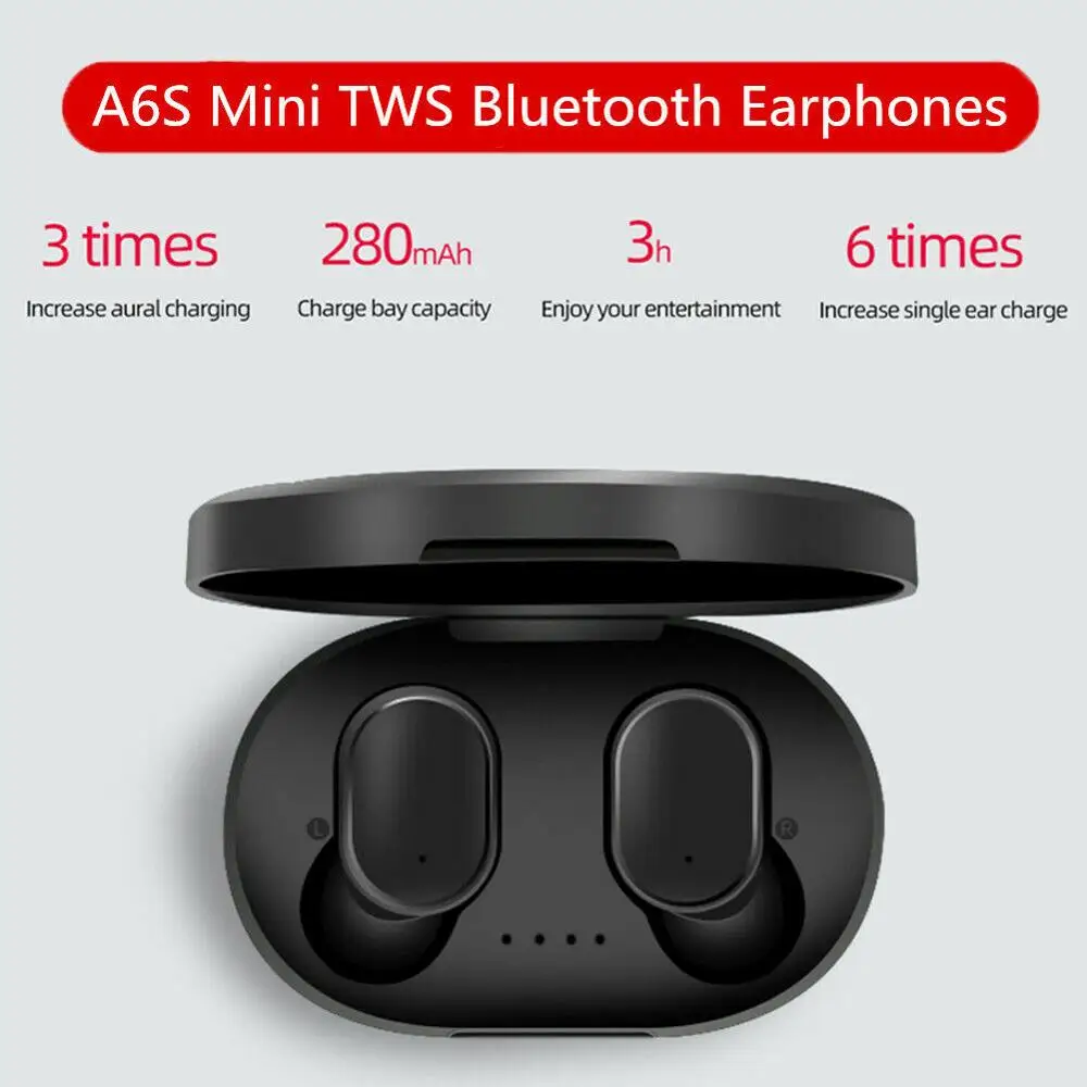 

New TWS Headset Bluetooth 5.0 Earphone Headphone Stereo Earbud