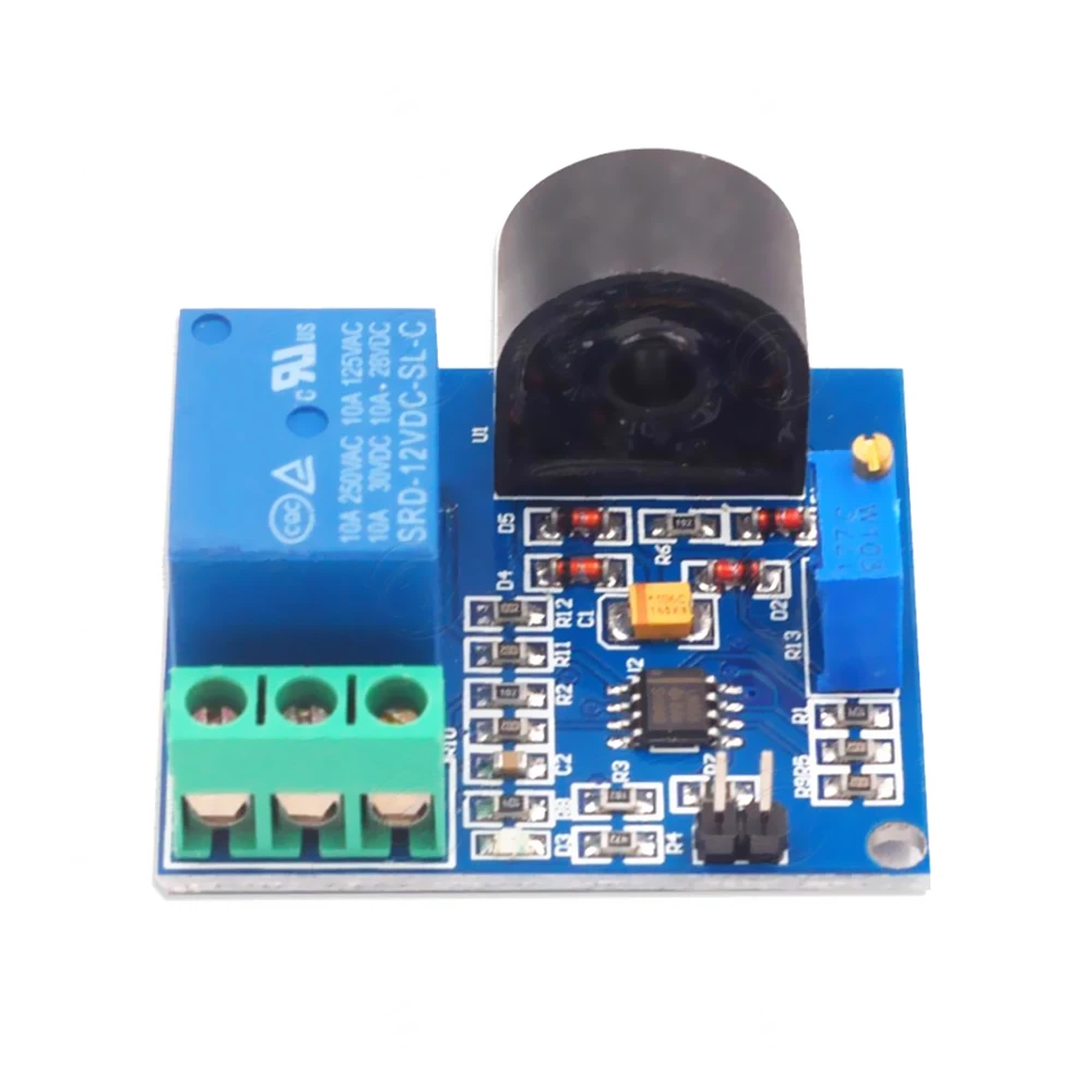 

DC 12V AC Current Detection Sensor Module Protection Relay Module 5A Over-Current Overcurrent Signal Switch Output