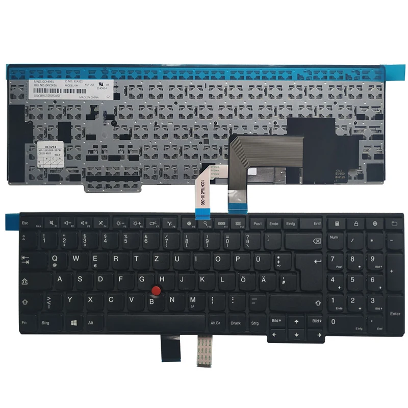 Новая немецкая клавиатура для ноутбука Lenovo IBM ThinkPad E540 E545 E531 T540 T540P T550 L540 W540 W541 W550s GR без подсветки