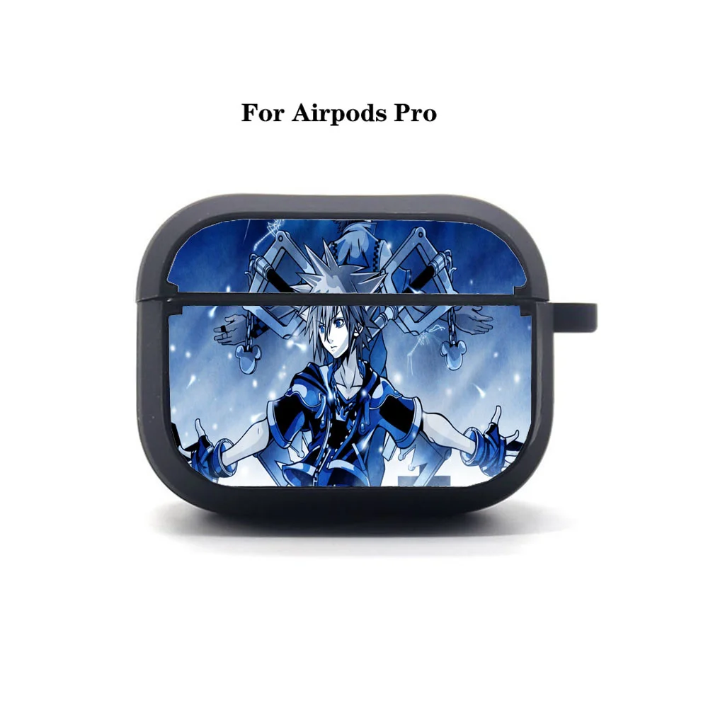 

Anime Kingdom Hearts AirPods Pro case Cover AirPods Pro Earphone bag Soft Silicone Bluetooth Protective Earphone Case