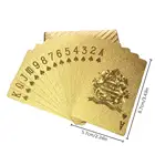 Высококачественные водонепроницаемые игральные карты из 24-каратного золота, Пластиковая Золотая фольга, пластиковые карты