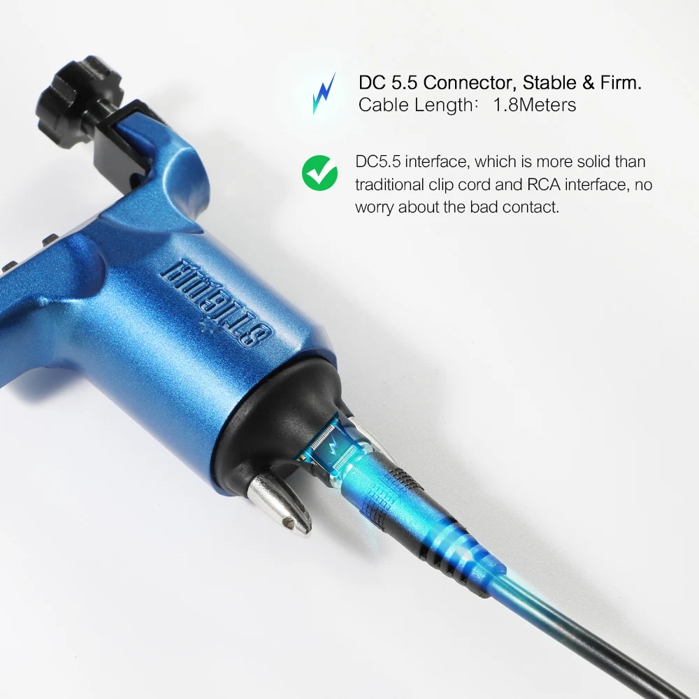 Машинка для тату-машинки с вращающимся регулируемым пистолетом мощный мотор 10 Вт