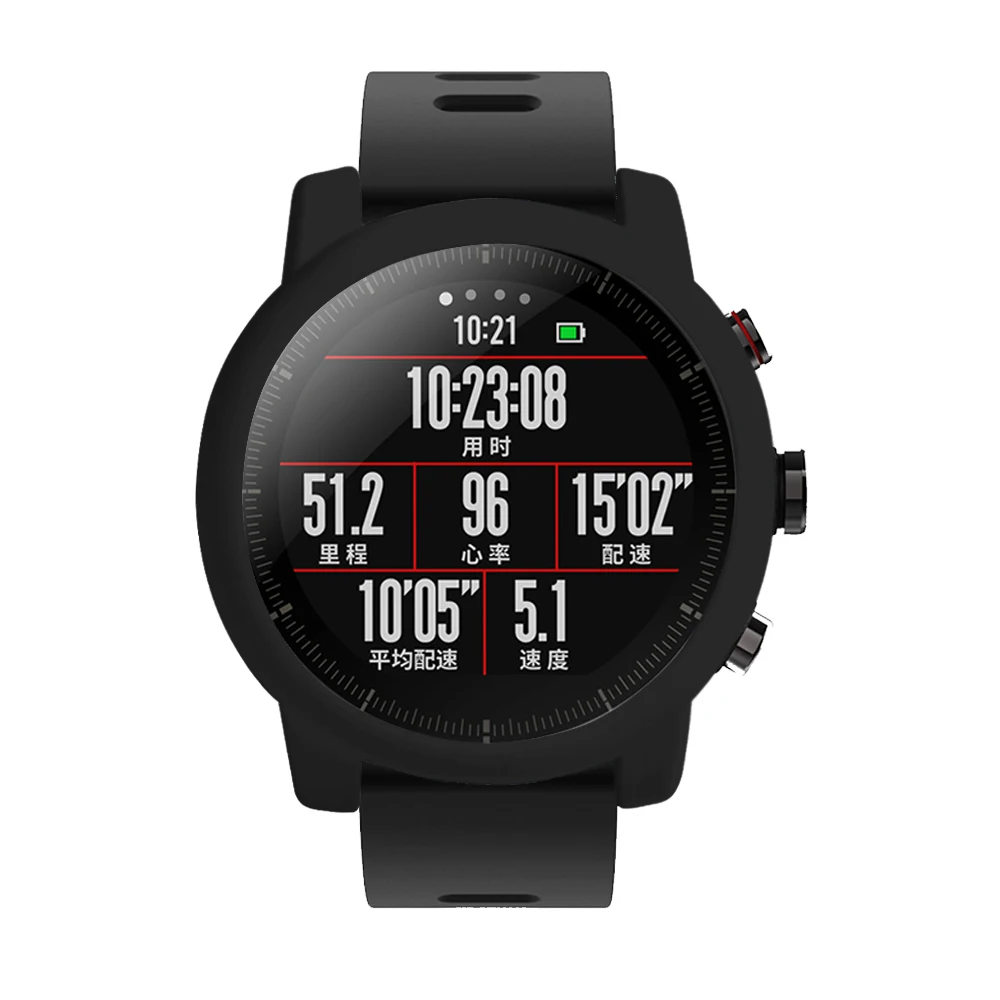 Protector Shell for Xiaomi Huami For Amazfit 2/2S Stratos Full Frame Silicone Protective Case amazfit 2 stratos Watch | Электроника