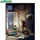 Картина AZQSD по номерам декорации DIY 40X50cm без рамки ручной работы подарок рисовать, номерной знак лампа акриловые краски стены искусства