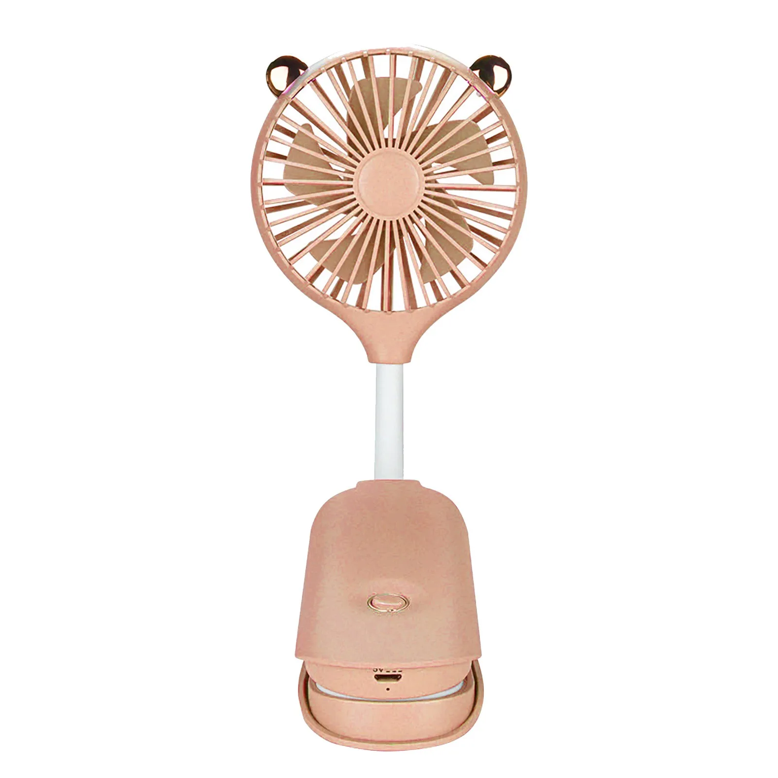 Тихий подвесной мини-вентилятор с клипсой зарядка через USB портативный уличный