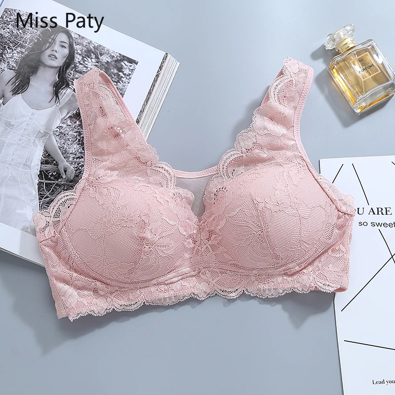Новинка сексуальное кружевное нижнее белье с вышивкой бюстгальтер большого