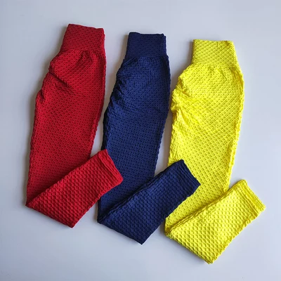 

2021 New Hot Women High Waist Push Up Mesh Knitting Yoga Pants Seamless Sport Legging Gym Tights Quick Dry Running Fitness Pants