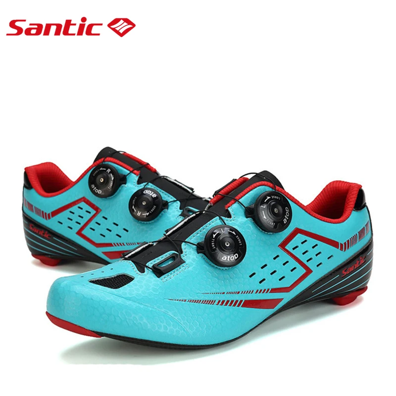 Santic Мужская обувь для езды на велосипеде сверхлегкая углеродное волокно