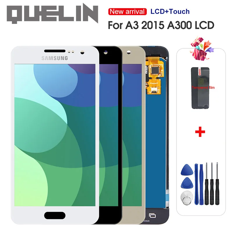 ЖК дисплей с дигитайзером сенсорного экрана в сборе для Samsung Galaxy A3 2015 A300 A3000 A300F A300M