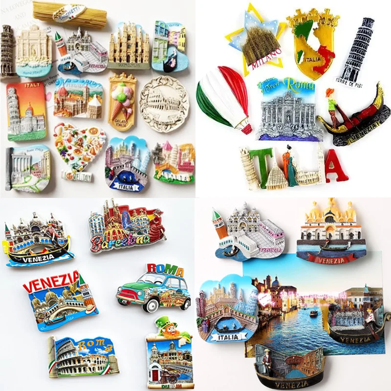 Италия магниты на холодильник сувениры креативные туристические аттракционы