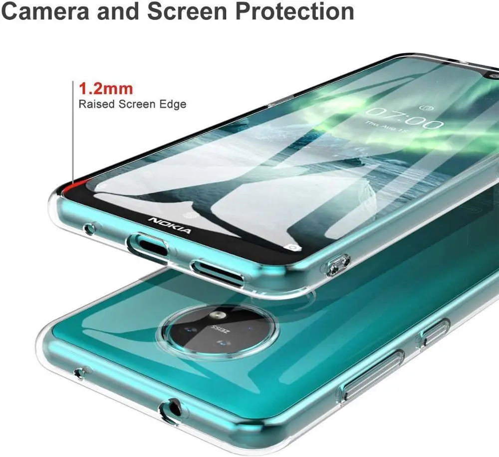 Ультратонкий Мягкий Прозрачный чехол из ТПУ с изображением для Nokia 7 2 6 4 3 2X6X5 5 7Plus