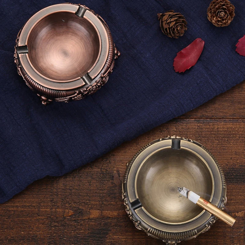 Пепельница металлическая в стиле ретро мини-держатель для сигарет офисное