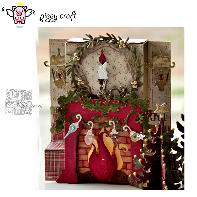 Металлические Вырубные штампы вырезанная форма Рождественская плита украшение