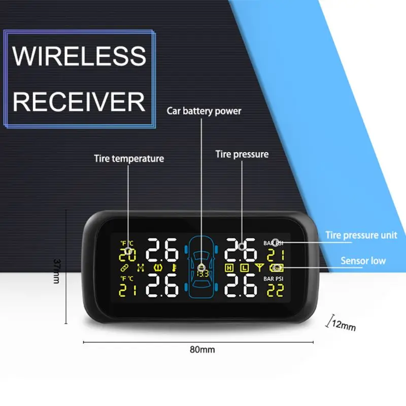 

2021 New U903 Profession Auto Tire Pressure Alarm Sensor 4 Internal Sensors Tire Pressure Monitoring System TPMS Diagnostic Tool