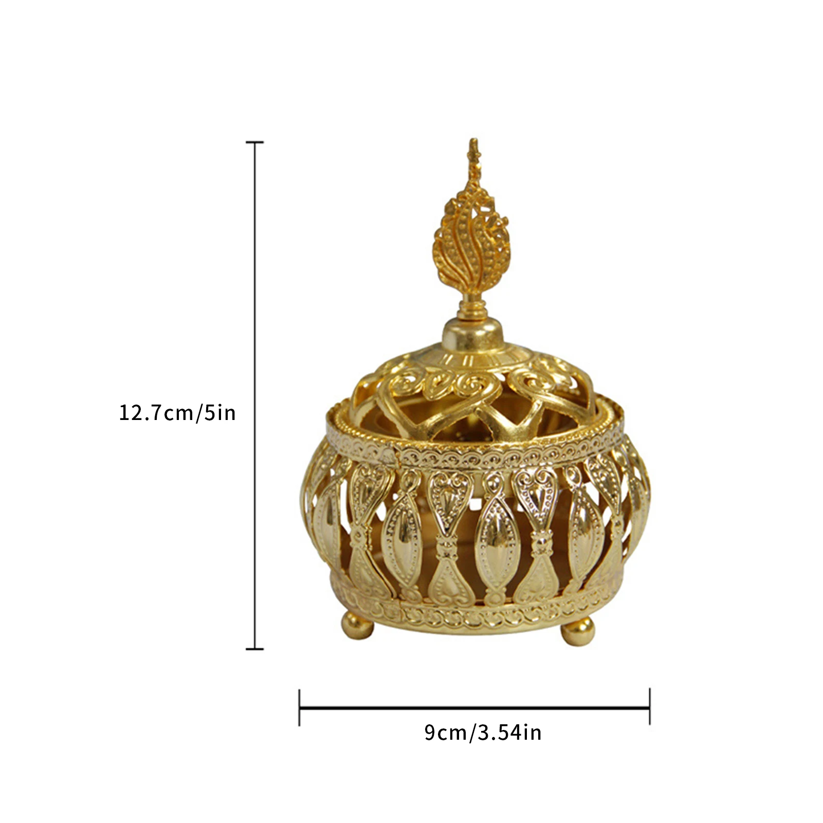 

Incense Burner For Home Middle East European Style Incense Burner Home Metal Decorative Delicate Golden Ornament