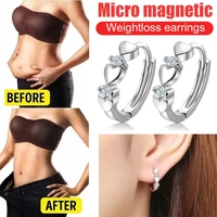 1 pair slimming earrings women weight loss anti cellulite slim products love heart shaped earrings health care slimming jewelry