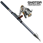 1,8-3,0 м спиннинговое рыболовное удилище из углеродного волокна, Рыболовная катушка 13 шарикоподшипников, комбинированное Телескопическое удилище, спиннинговая катушка, набор для рыбалки