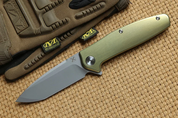DICORIA YX750 складной нож шарикоподшипник VG-10 лезвие TC4 титановая ручка Кемпинг Охота Открытый suvival Карманные Ножи EDC инструменты