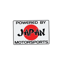 New Car Stickers Styling POWERED BY JAPAN MOTORSPORTS Cover Scratch Decal Bumper Bodywork Vinyl Car Interior KK128cm