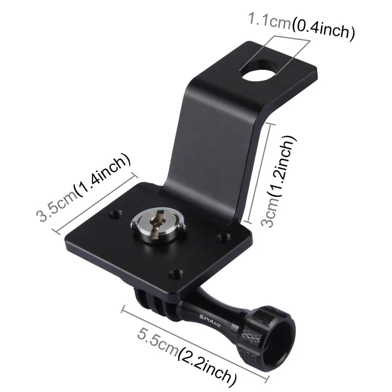 Aluminum Alloy Motorcycle Fixed Holder Mount for GoPro Hero 9 8 7 6 5 4 Yi SJCAM EKEN Go Pro DJI OSMO Action Camera Accessories |