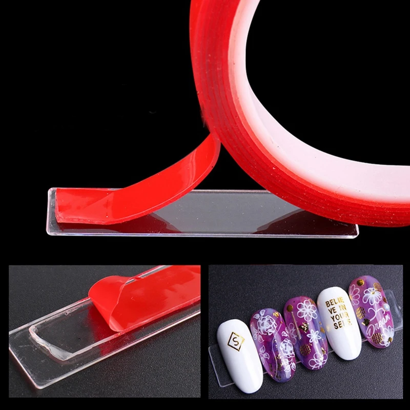 

1 Box 10 Grid Paste Color Transfer Film UV Gel Nail Sticker 2.5X100cm No.17 & 50Pcs False Nail Tips Nail Display Stand