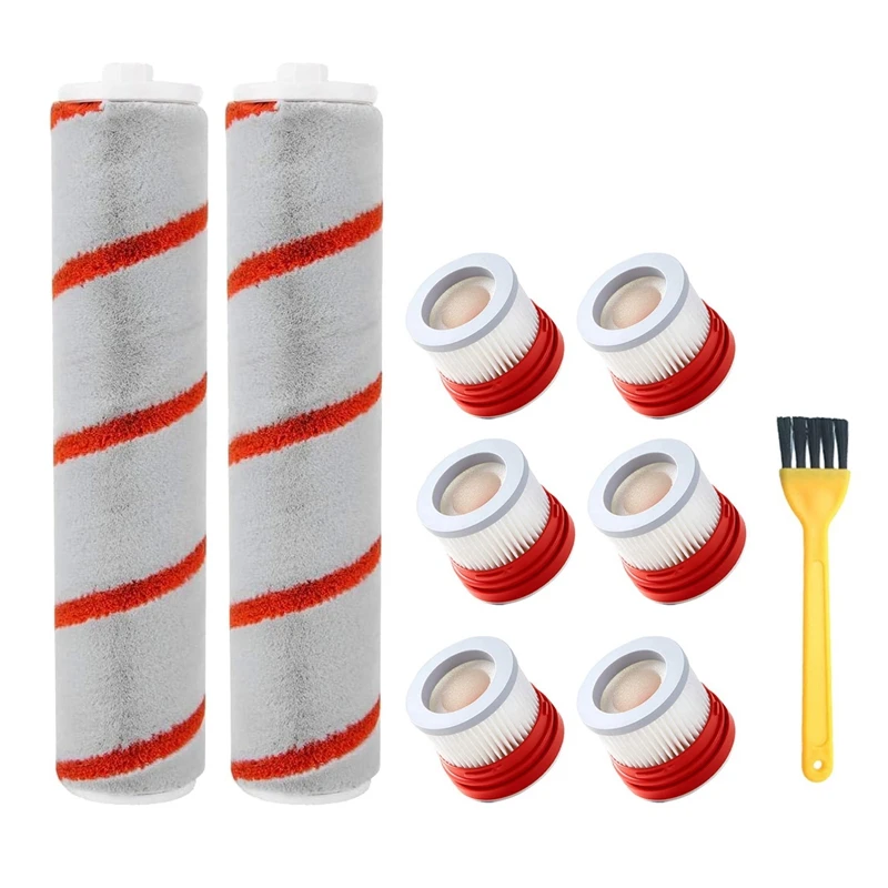 

HEPA Filter Roller Brush Replacements for Xiaomi Dreame V9 V9P V10 Handheld Vacuum Cleaner Accessories Parts Kit 9 Piece