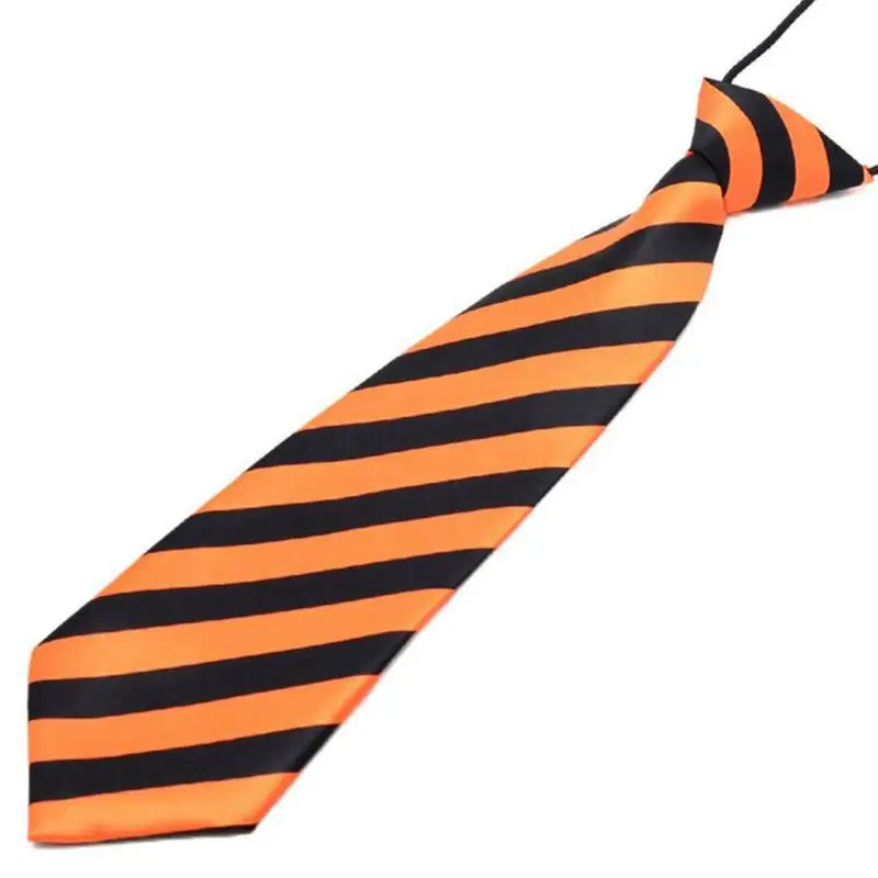 Pre-Tied Elastic Necktie Rainbow Stripes Leopard Apple Print Boys Kids Imitation Silk Ties Stage Performance Party Costume | Детская