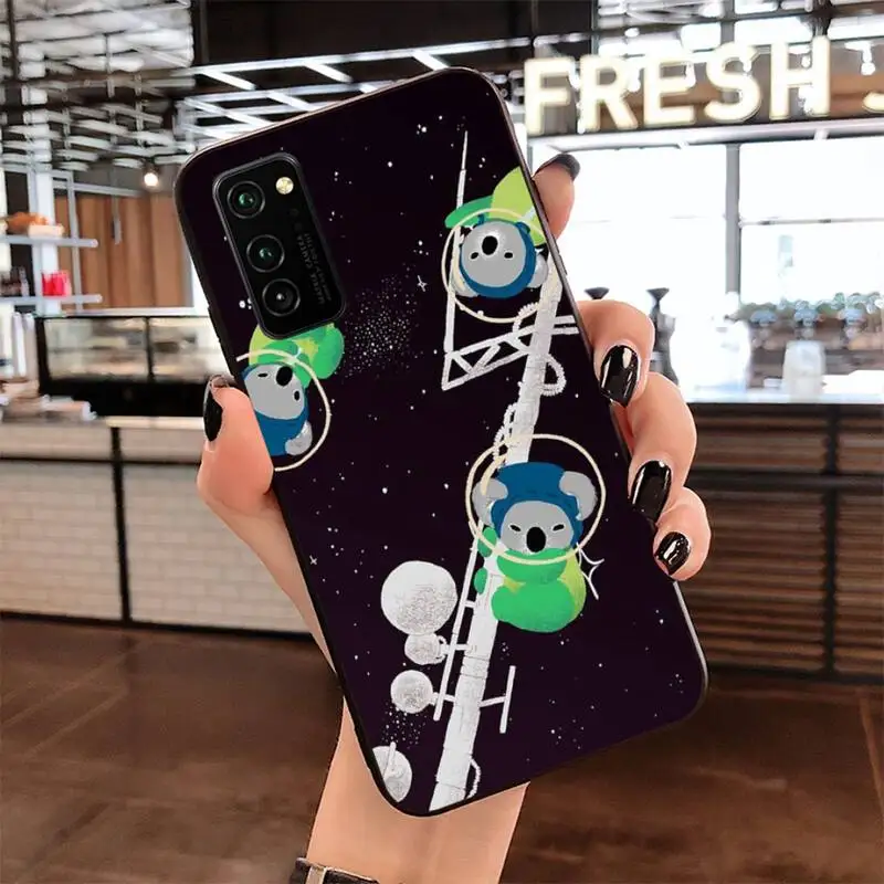 HPCHCJHM астронавт черепаха животные черный чехол для телефона Корпус Samsung S20 plus Ultra S6