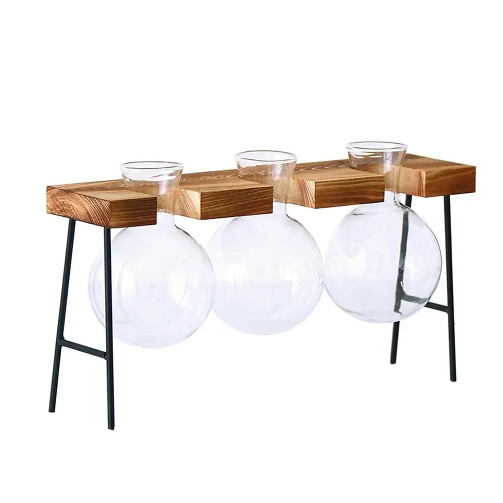 Креативная ваза из кованого железа для гидропоники маленькое свежее украшение