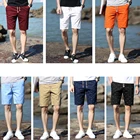 Брендовые мужские Повседневные Дышащие рабочие брюки Aemape, пляжные однотонные спортивные шорты с карманами, мужские короткие шорты для бега, брюки