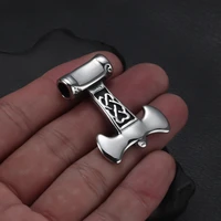 2pcs stainless steel anchor axe pendant mens diy viking skull jewelry making findings accessories necklace pendants parts