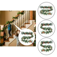 lightweight useful pine needles berries winter garland diy garland decoration long lasting for party