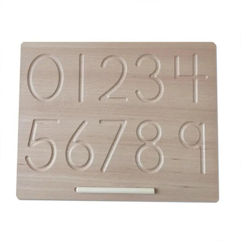 

Montessori Language Toy Wooden English Alphabet And 0-9 Numbers Geometric Cognitive Writing Board Children Early Educational Toy
