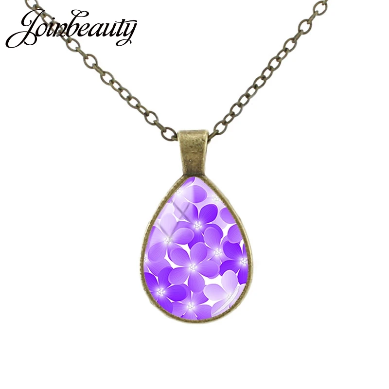 Красивое Ожерелье JOINBEAUTY в форме цветущей лаванды модное ожерелье с фиолетовым