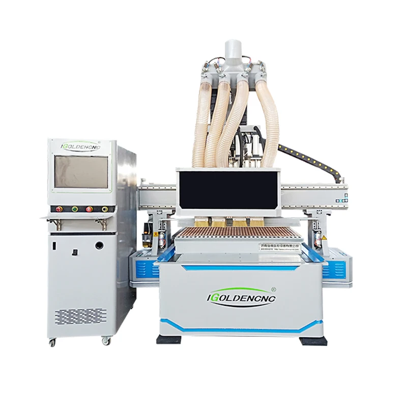 Мебель atc cnc резьба по дереву машина автоматическая 2d 3d 4 головки маршрутизатор 1325