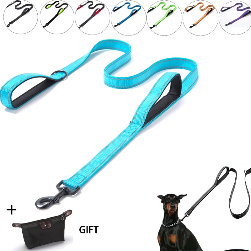 Светоотражающий Поводок для собак нейлоновая веревка бега с длинным рукавом