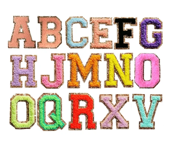 Embroidered Patches For Clothing Bags Jacket Sew On Accessories Diy Name Patch Applique