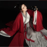 xinhuaease swordsman chinese traditional national style folk hanfu dresses womens men costume dance female ancient improved red
