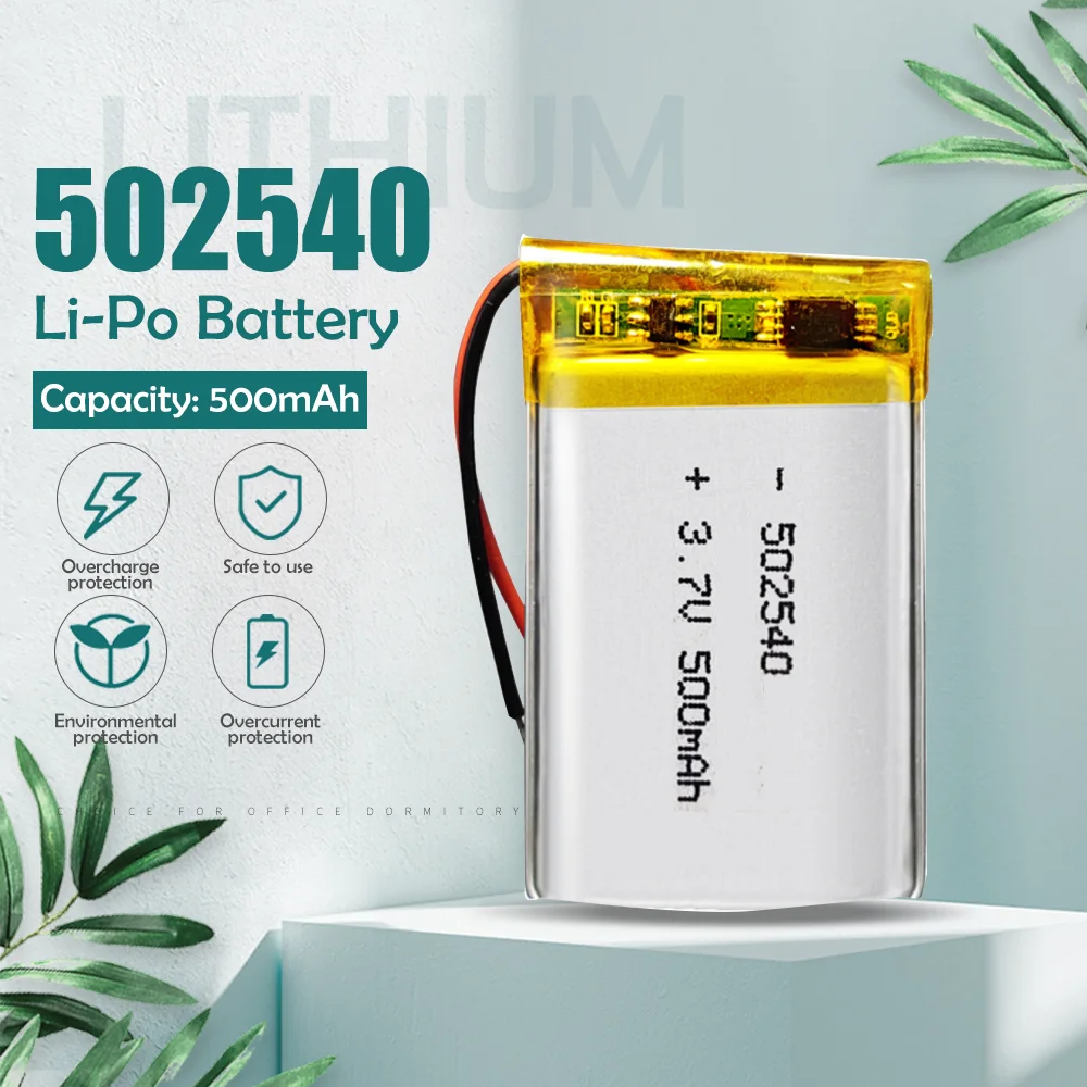 3 7 в 500 мАч 502540 литий полимерный ионный Литий аккумулятор для MP4 MP5 GPS игрушек