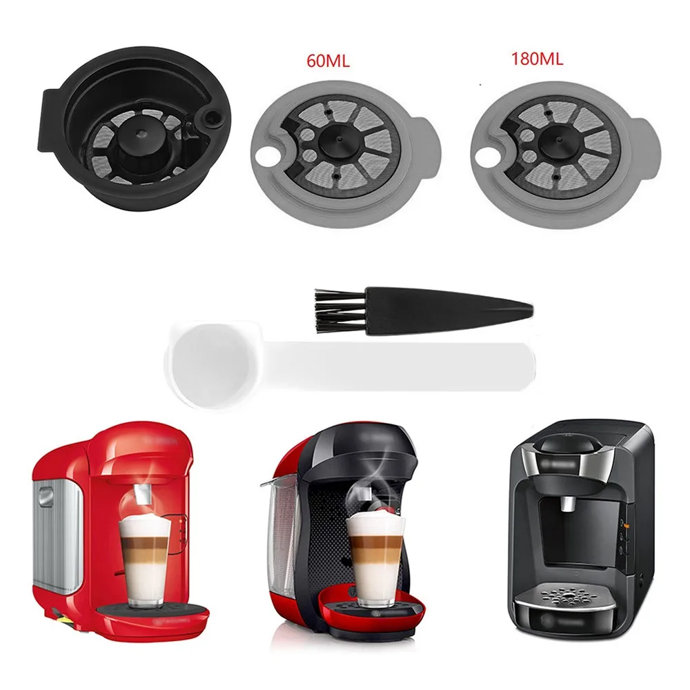 

1 * Capsule Cup 1 *60ml Lid 1 *180ml Lid 1*Spoon 1*Brush Suitable For Bosch-s Tassimoo Series Coffee Machines