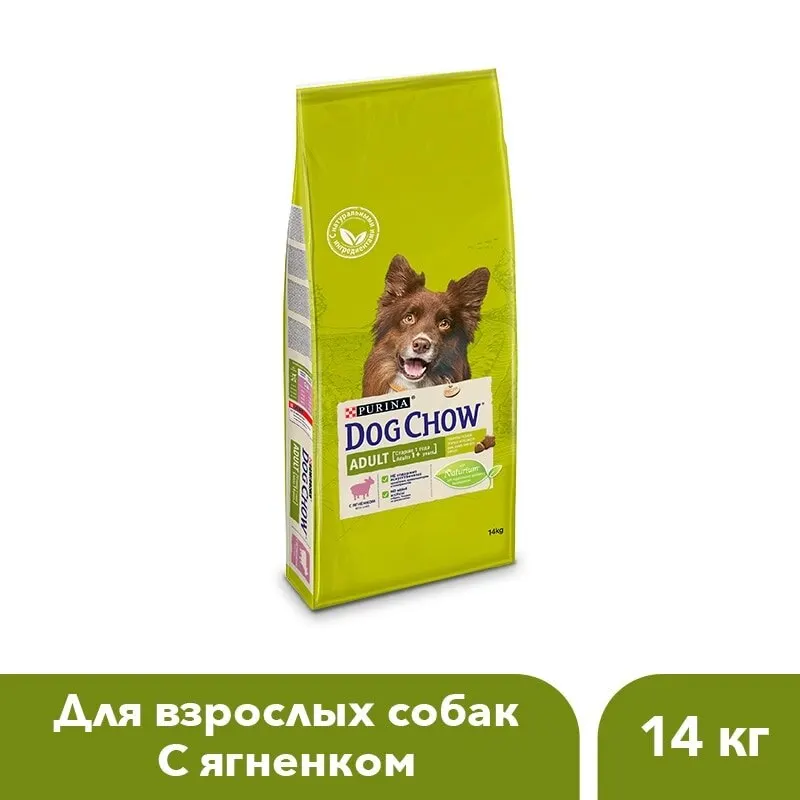 Сухой корм Dog Chow для взрослых собак старше 1 года с ягненком 14 кг|Сухой собак| |